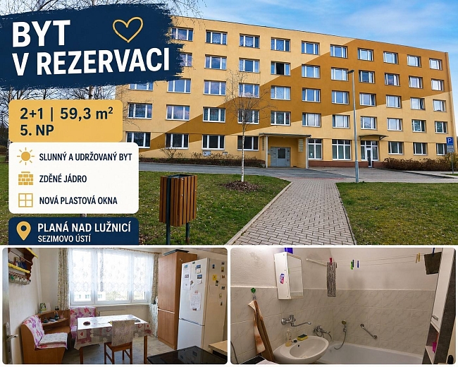 Prodej bytu 2+1 59 m², Průmyslová, Planá nad Lužnicí